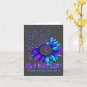You Sunflower Suicide Prevention Awareness Men Wom カード (黄色い花)