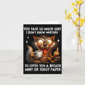 You Talk So Much I Don't Know Whether To Offer You カード (黄色い花)