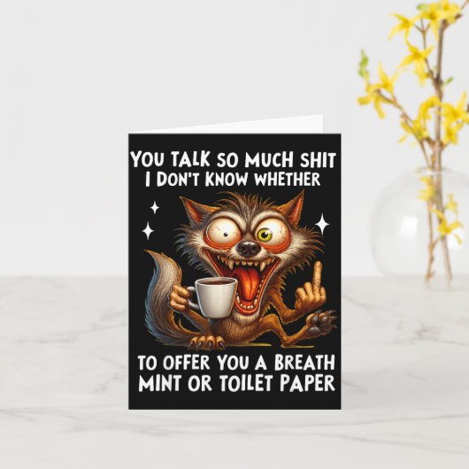 You Talk So Much I Don't Know Whether To Offer You カード (黄色い花)