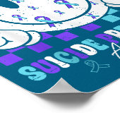 You Teal Purple Ribbon Suicide Prevention Awarenes ポスター (角)