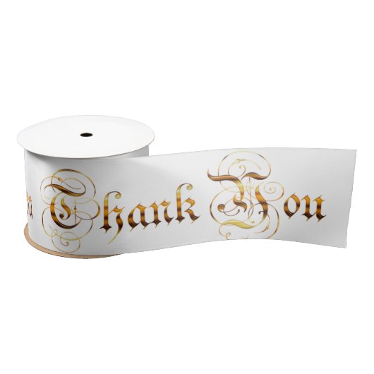 you.text.を感謝していして下さい サテンリボン (リール)