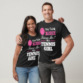 you think you can scare me I'm a tennis girl tenni Tシャツ (ユニセックス)