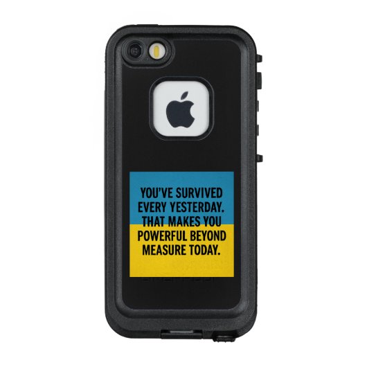 You’ve survived every yesterday. That makes you po LifeProof iPhoneケース (裏面)