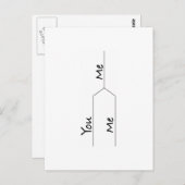 「You vs. Me」の3月の狂気スタイル ポストカード (正面/裏面)