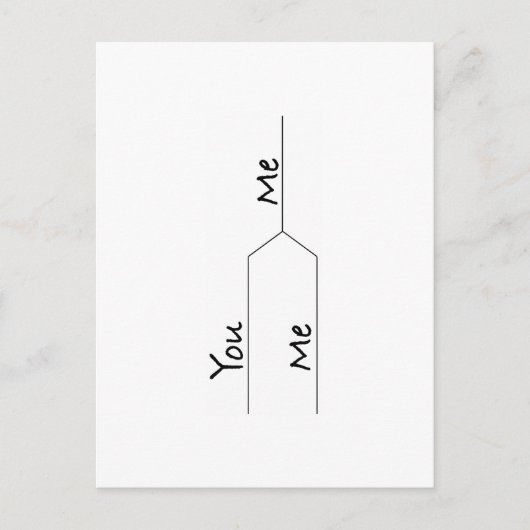 「You vs. Me」の3月の狂気スタイル ポストカード (正面)