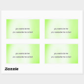 you wanna be me so bad 長方形シール (シート)