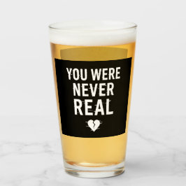You Was Never 実在 - Glitched Brokenハートデザイン タンブラーグラス
