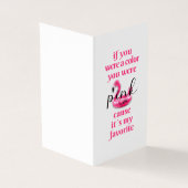 You was Pink - Greeting Card (外部)