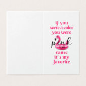 You was Pink - Greeting Card (外部フラット)