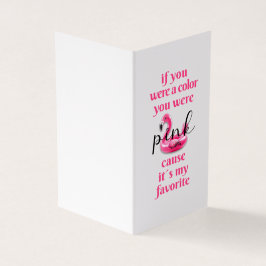 You was Pink - Greeting Card