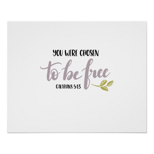You Were Chosen to Be Free – ポスター (正面)
