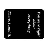 You were right マグネット (横)