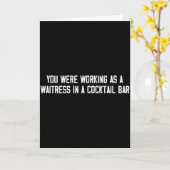 You Were Working As A Waitress In A Tail Bar _13  カード (黄色い花)