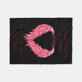 You Will Always Be In My Heart Still Alive Angel W フリースブランケット (正面(横))