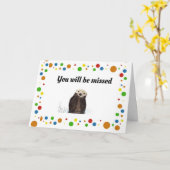 **YOU WILL BE MISSED** SAYING GOOD-BYE CARD カード (黄色い花)