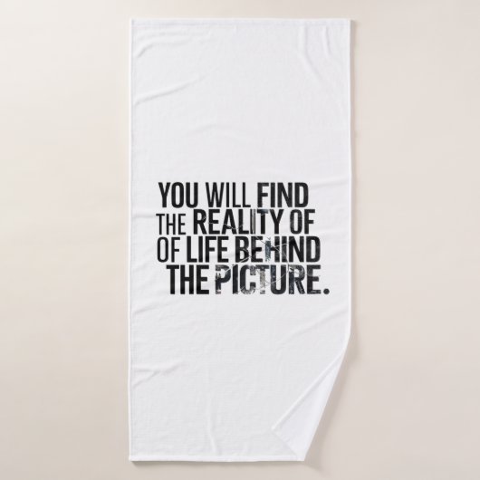 You will find the reality of Life バスタオルセット (バスタオル)