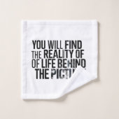 You will find the reality of Life バスタオルセット (ウォッシュタオル)