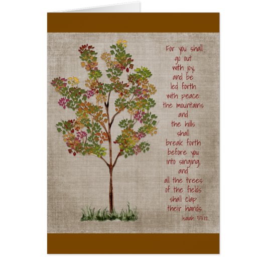 You will go out with Joy  Isaiah 55 verse (正面)