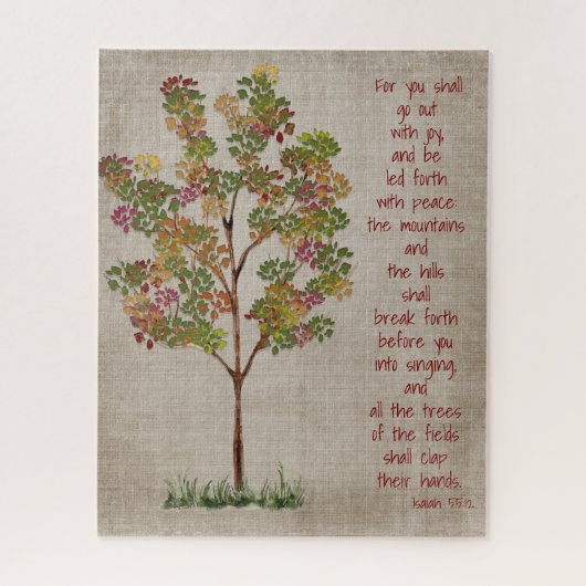 You will go out with Joy  Isaiah 55 verse  ジグソーパズル (縦)