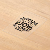You Will Have Joy and Gladness Inspirational Quote アクリル招待状 (レイダウン)