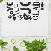 You Will Have Joy and Gladness Inspirational Quote キッチンタオル (折り畳み)