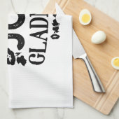 You Will Have Joy and Gladness Inspirational Quote キッチンタオル (四つ折り)