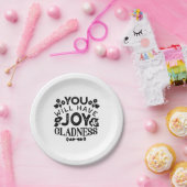 You Will Have Joy and Gladness Inspirational Quote ペーパープレート (パーティー)