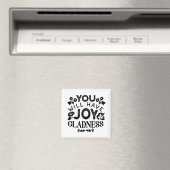You Will Have Joy and Gladness Inspirational Quote マグネット (インサイチュ (食洗機))