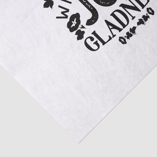 You Will Have Joy and Gladness Inspirational Quote 薄葉紙 (詳細)