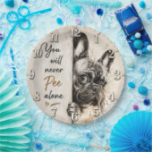You Will Never Pee Alone French Bulldog ペーパープレート (パーティー)