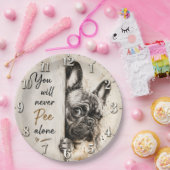 You Will Never Pee Alone French Bulldog ペーパープレート (パーティー)