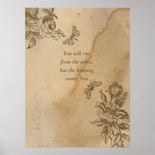 You Will Rise From the Ashes Poster ポスター (正面)