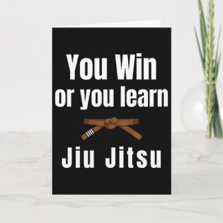 You Win Or You Learn Jiujitsu Judo Karate Boxing K カード