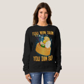 You Win Sum You Dim おもしろい Sum Asian Dim 中国の Su スウェットシャツ (正面フル)