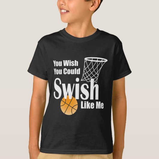 You Wish You Could Swish Like Me Sketll Tシャツ (正面)