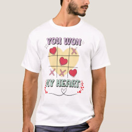 You Won MyハートTシャツ男性へ- Valentine's Day Tシャツ