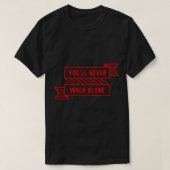 You&x27;ll Never Walk Alone Red Sticker Tシャツ (デザイン正面)