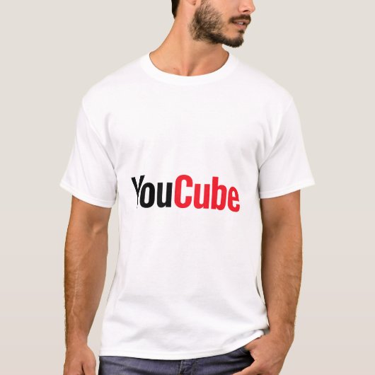 "YouCube " fake brand Tシャツ (正面)
