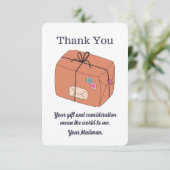 YouLetter配送業者メールマン郵便配送業者 サンキューカード (スタンド正面)