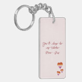 You'll Always Be My Valentine Lesbian Hearts Flag キーホルダー (正面左)
