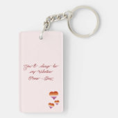 You'll Always Be My Valentine Lesbian Hearts Flag キーホルダー (裏面)