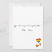 You'll Always Be My Valentine LGBT Heart Flag Flat シーズンカード (正面)