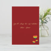 You'll Always Be My Valentine LGBT Heart Flag Flat シーズンカード (スタンド正面)