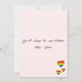 You'll Always Be My Valentine LGBT Heart Flag Flat シーズンカード (正面)