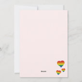 You'll Always Be My Valentine LGBT Heart Flag Flat シーズンカード (裏面)