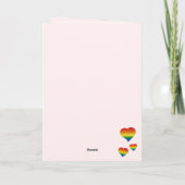 You'll Always Be My Valentine LGBT Hearts Flag シーズンカード (裏面)