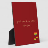 You'll Always Be My Valentine LGBT Hearts Flag フォトプラーク (側面)