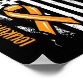 You'll Never Fight Alone Blood Cancer Leukemia Awa ポスター (角)