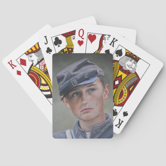 Younの内戦の兵士のポートレートの芸術のトランプ トランプ (裏面)