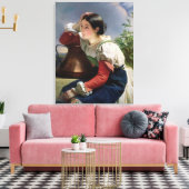 Young イタリアン at the Well, c.1833-34 キャンバスプリント (インサイチュ (リビング))